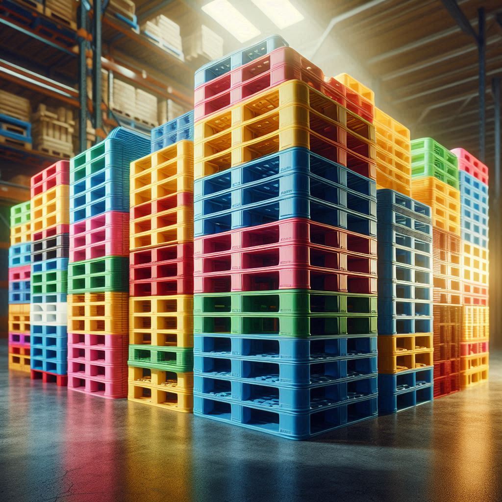 Heavy‑duty plastic pallet for multiple reuse cycles