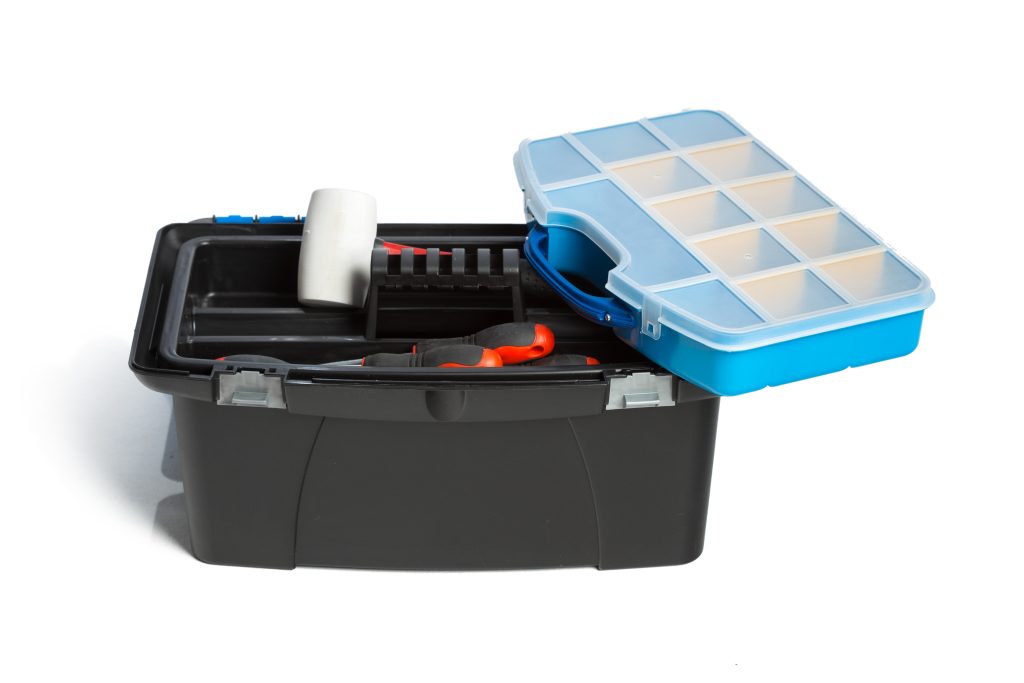 Impact-resistant toolbox for industrial environments