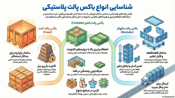 بررسی انواع باکس پالت بر اساس ساختار فیزیکی