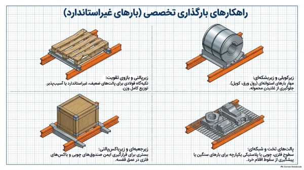 ملحقات کمکی برای نگهداری بارهای خاص